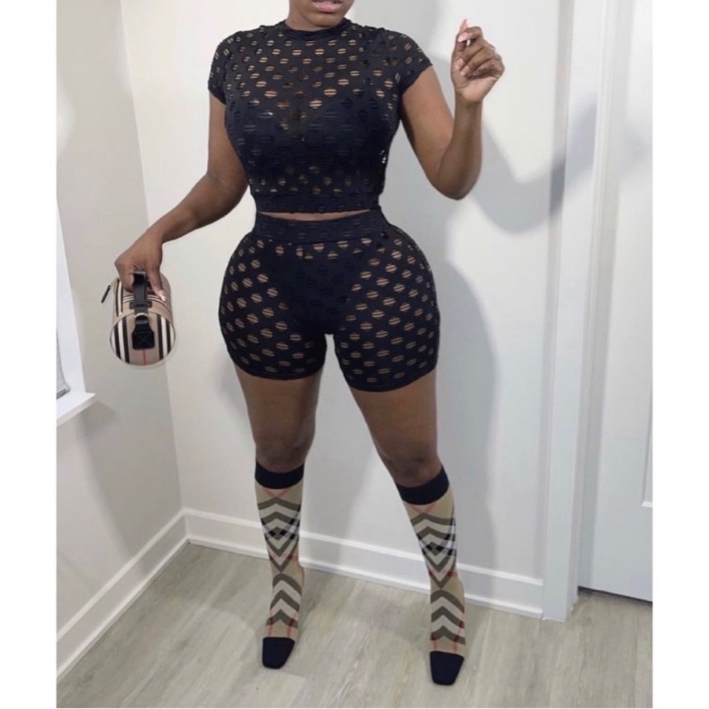 Half Heart Mesh Outfit